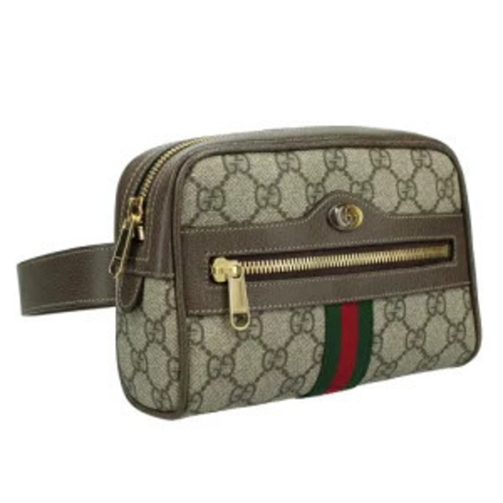 Gucci GG Crossbody Supreme Bum Bag Body Belt Black